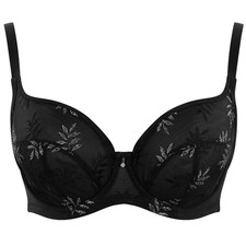 Panache Tango Luna Black & Silver Bra Underwired Balcony Balconette Support 9075