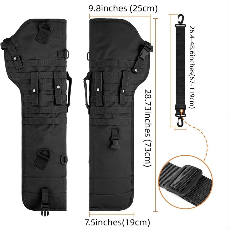 Funda táctica de caza escopeta rifle vaina Molle funda rifle honda estuche bolsa bolsa Foto 4 de 4