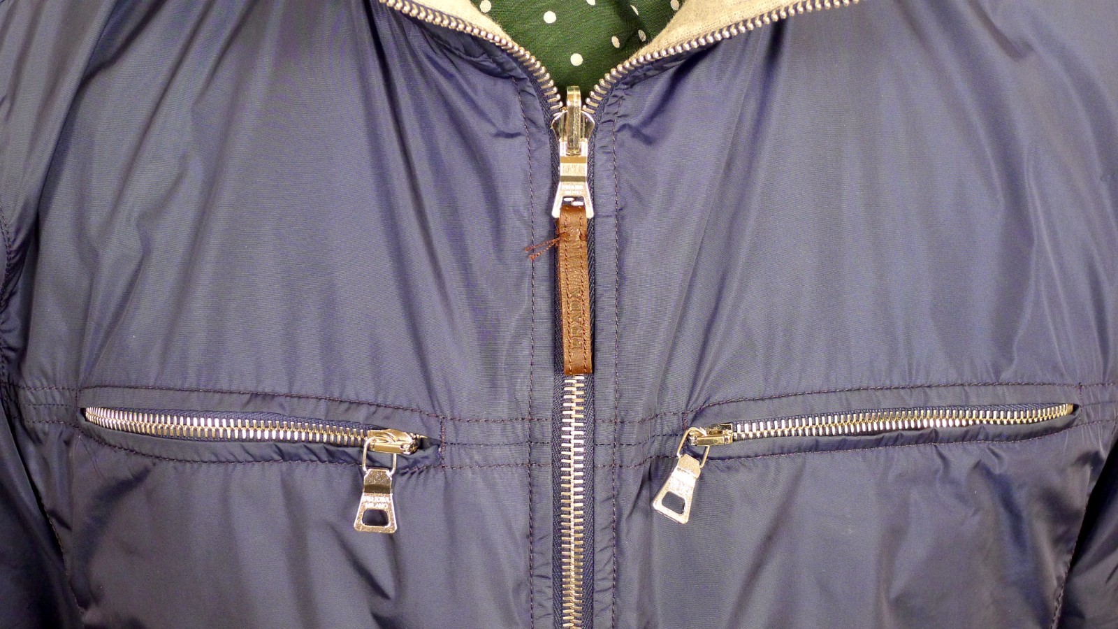 Prada Sport 2006 Windbreaker Jacket Reversible Blue Nylon Mens Size 54 #138 thumbnail 7