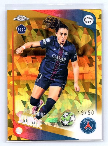 Florianne Jourde 2025-26 Topps Chrome Sapphire Edition UWCL #7 Gold #/50 *ss