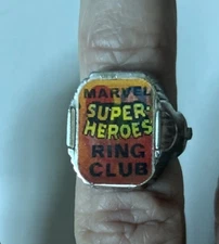 Marvel VTG 1966 Super Heroes Vari-Vue Ring-Premium-Gumball-Prize -Flicker