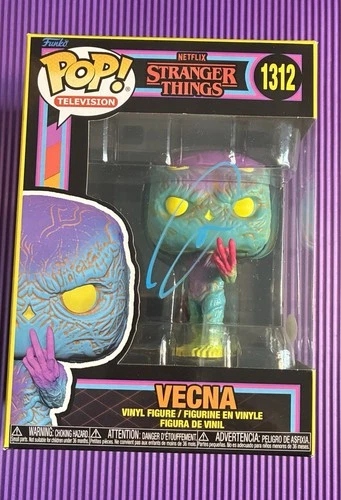 Funko:Jamie Campbell Bower Stranger Things-Vecna Black Light) Free Ship/Case JSA
