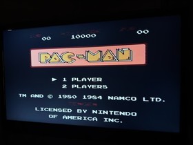 Lot of 5 Original NES Games Simpsons Rocketeer Elevator Action Top Gun PAC-Man