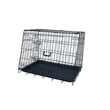 SWPET16 Deluxe Slanted Car Boot Dog Crate 30" Medium Size Foldable By Streetwize
