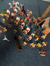 Playmobil Western Konvolut mit Alten Indianer Figuren und Zubehör Ersatzteile