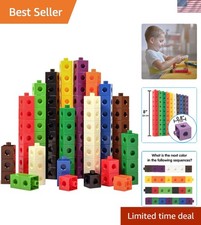 Educational Linking Cubes Set of 100 - Discover Colors  Math Skills Playfully 