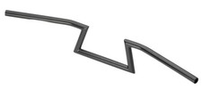 7/8 Pouces Z-Bar Guidon Noir Largeur / Hauteur 85/14cm Incl. Homologation