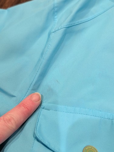 Peter Millar Kurtka Damska Mała Aqua Blue Element Water Utility Płaszcz przeciwdeszczowy Logo - Zdjęcie 12 z 17