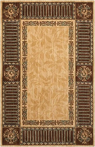 Alfombra Vallencierre Vintage Beige 3'6" x 5'6" Área, Fácil -Limpieza, No Foto 4 de 4