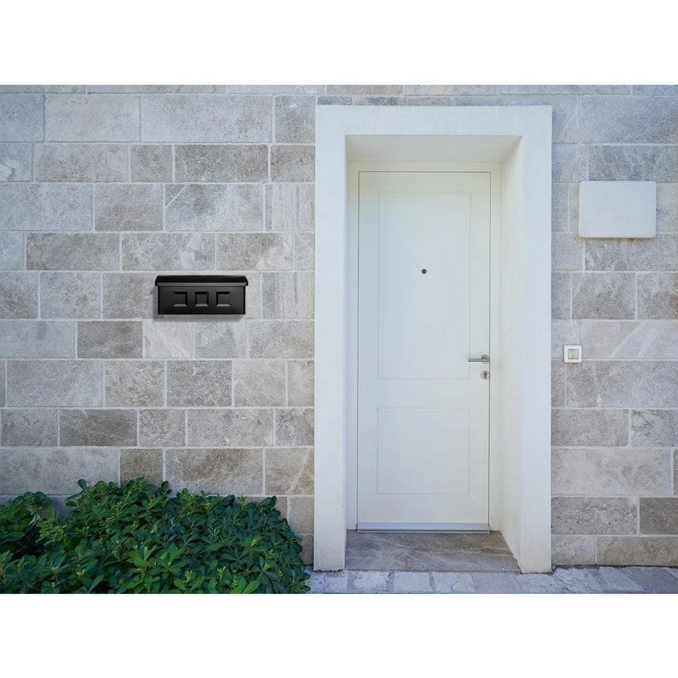 Architectural Mailboxes Wayland Black, Small, Steel, Wall Mount Mailbox - Image 2 of 4