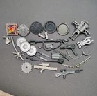 Lot of 29 Vintage Teenage Mutant Ninja Turtles Gray Weapon Accessories TMNT