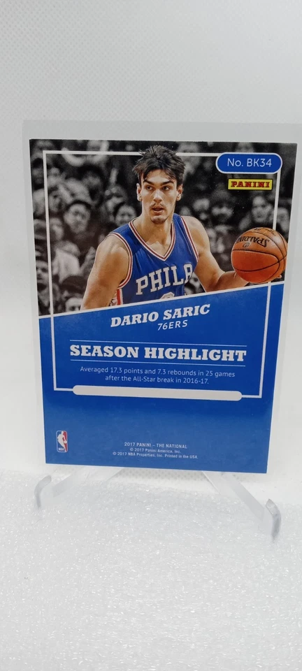 2017 Panini National Convention - Rookies Dario Saric #BK34 Escher Squares /25 - Image 2 of 2