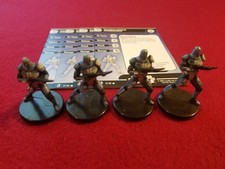 Star Wars Miniatures Knights Old Republic 57 CLEARANCE x4 Mandalorian Commando