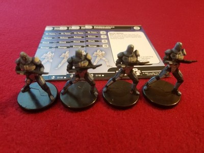 Star Wars Miniatures Knights Old Republic 57 CLEARANCE x4 Mandalorian Commando