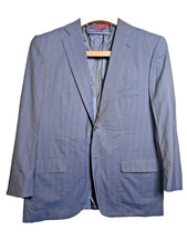 ISAIA Napoli Wool/Silk Blazer/Suit/Sport coat EU54/US44R Navy Stripe ITALY