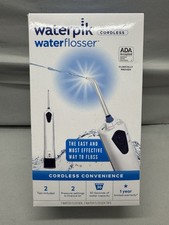 Waterpik WP360W Cordless Water Flosser White 2 Tips 2 Pressure Settings Sealed