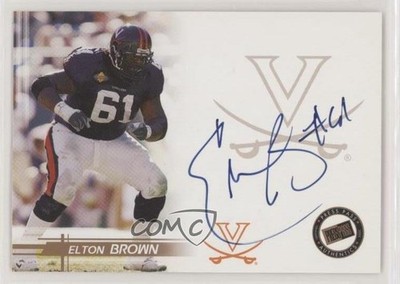 2005 Press Pass Bronze Elton Brown Rookie Auto RC 2u3