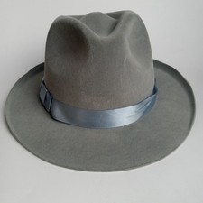 Fedora Hat-Gangster, Detective, Casino, Reporter Cosplay Gray Quality FAST SHIP 