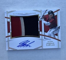 2023 Panini National Treasures Baseball Jordan Lawlar /49 Patch Auto