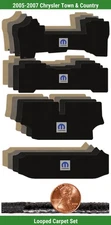 Custom Loop Mat Set for '05-07 Town & Country w/Logo (4 pieces) #IJS