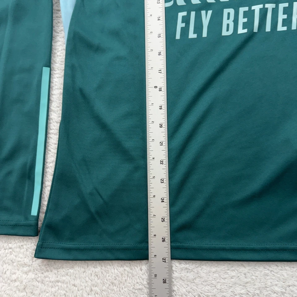 Men's Adidas Arsenal FC Emirates Fly Better 1/4 Zip Track Jacket Green Size M - Image 4 of 4