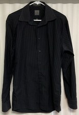 Calvin Klein Long Sleeve Button Up Shirt Men’s Size 16 Black