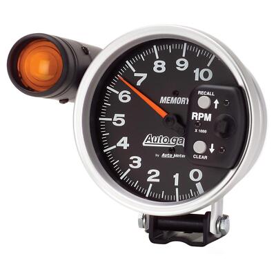 Auto Meter 233906 Autogage Shift-Lite Memory Black Monster Tachometer, 5'' 10,000