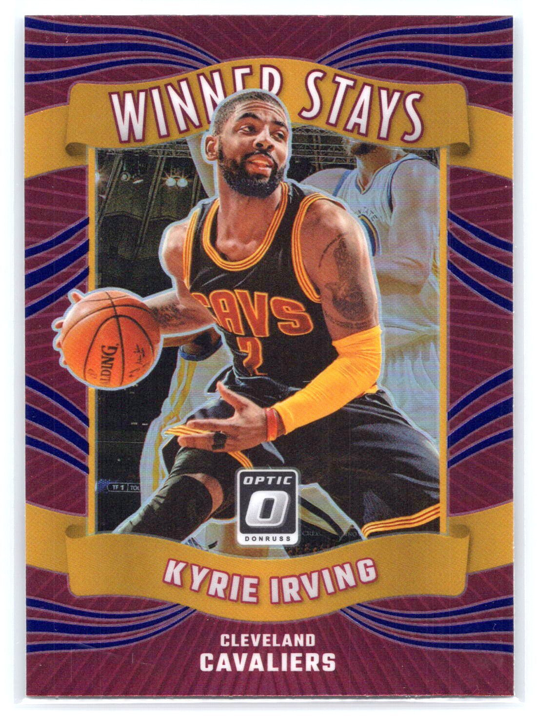 2023-24 Donruss Optic #10 Kyrie Irving Winner Stays PURPLE HOLO MAVS