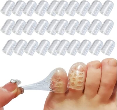Silicone Anti-Friction Toe Protector, Toe Sleeves Gel Toe Protectors 20-60pcs