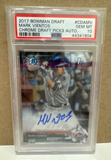 2017 Bowman Chrome Draft Auto,  Mark Vientos, PSA 10