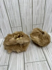 Women Winter Faux Fur Fluffy Elastic Wrist Cuffs Arm Warmer Plush Hand Sleeve