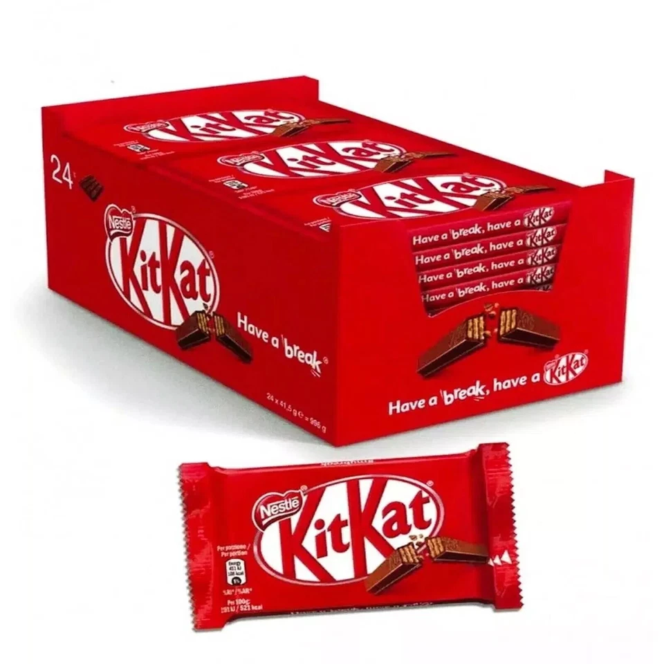 NESTLÉ 1 CONFEZIONE DA 24 BARRETTE KITKAT AL CIOCCOLATO A LATTE 41,5 GR NESTLÈ