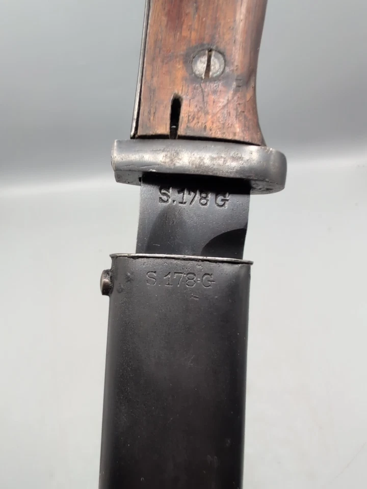 WW2/II German K-98 combat matching bayonet and scabbard marked S 178 G/5839 h. - Image 2 of 4