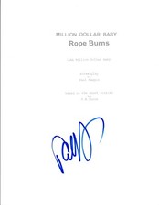 Paul Haggis Signed Autographed MILLION DOLLAR BABY Movie Script COA VD