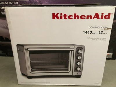 KitchenAid KCO253 Compact Convection Toaster/Pizza Oven Silver With Drip  Tray | eBay