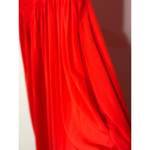 NWT Proenza Schouler - White Label Sz 4 draped crepe midi dress Fiery Red - Picture 6 of 13