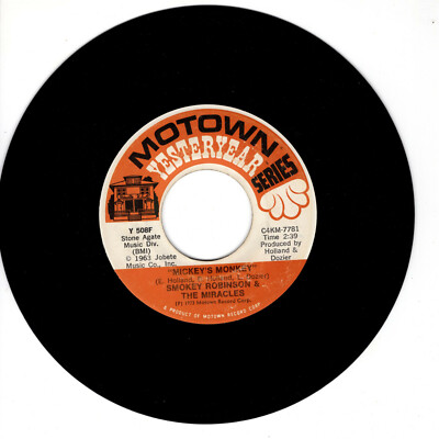 SMOKEY ROBINSON & THE MIRACLES Mickey's Monkey VG(+) 45 RPM