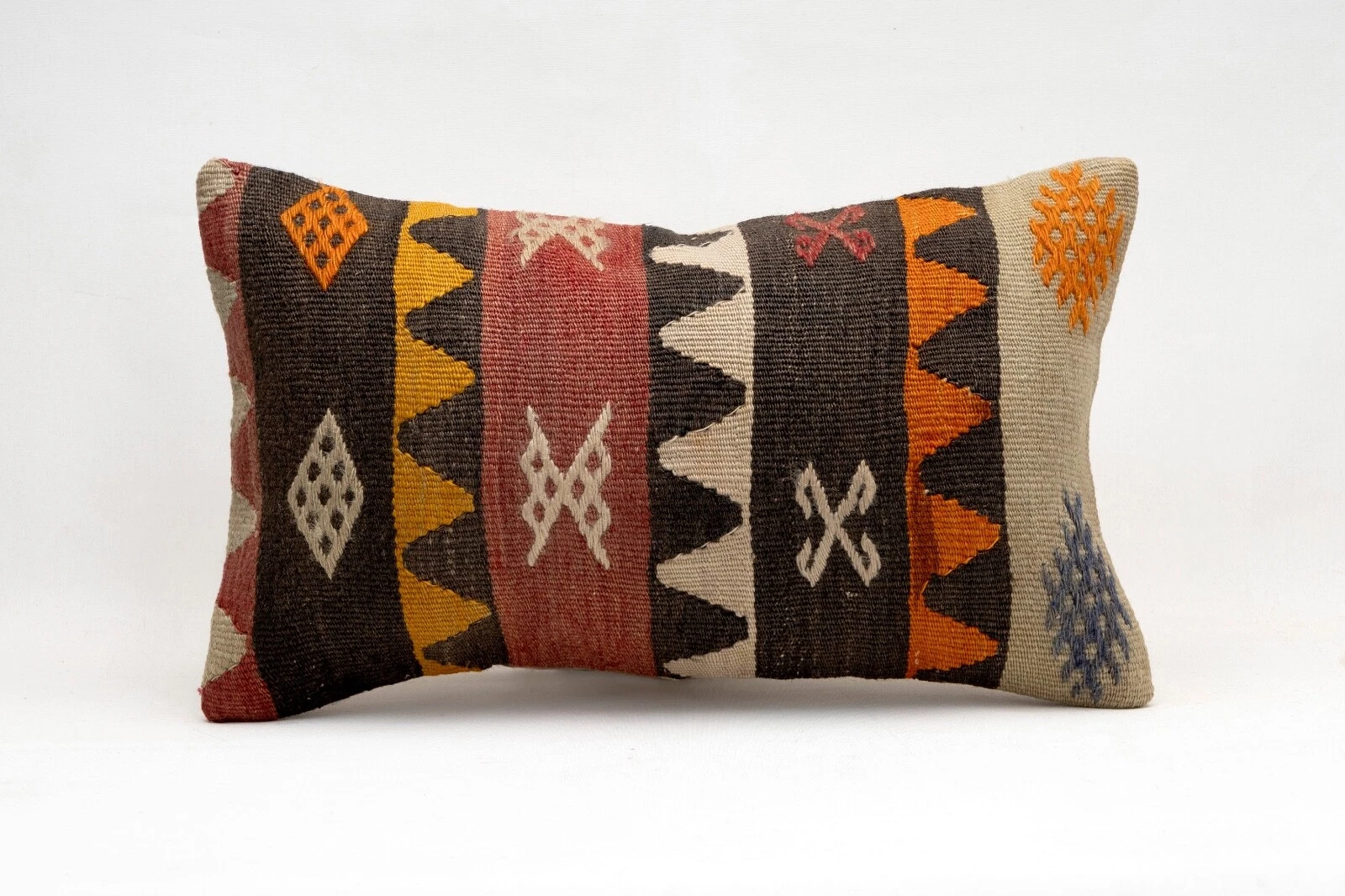 Kilim Pillow Cover, 12x20 in, Decorative Pillow, Turkish Pillow, Ethnic Pillow