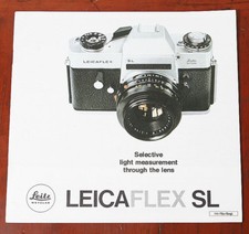 LEITZ LEICA LECIAFLEX SL SALES BROCHURE/125911