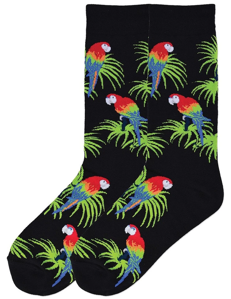 K Bell Tropical Parrots Men's Crew Socks Size Large 10-13 - Image 3 of 3