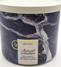 1 Bath & Body Works  Midnight Cocktails 3-Wick Candle 14.5 oz~Soft Scent Tobacco