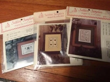 Sampler Cross Stitch Kits Lot Saltbox Friends Home Welcome Alphabet JoAnn Deheer