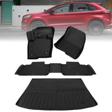 Car Floor Mats Cargo Liner For 2015-2025 Ford Edge Tpe All Weather Rubber New