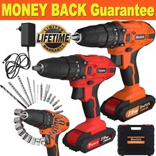 Akkuschrauber Bohrschrauber Schlagbohrschrauber Bohrmaschine mit Akkus Ladegerät