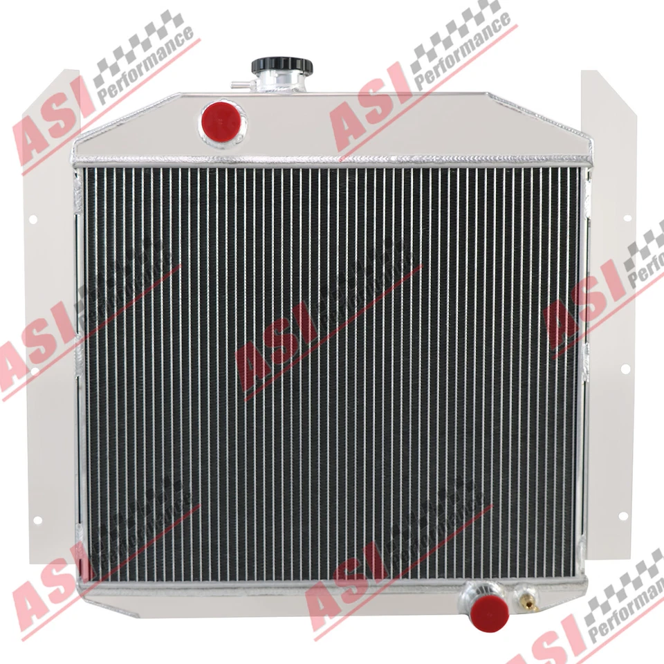 Radiador de aluminio de 3 filas para Studebaker 2R5 2R6 2R10 2R16 2R17A 1949-1952 1950 Foto 3 de 4