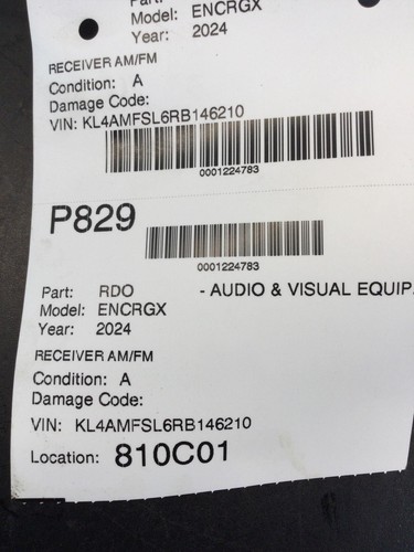 24 BUICK ENCORE GX Audio Radio Receiver AM FM 85089004 OEM - Picture 5 of 5