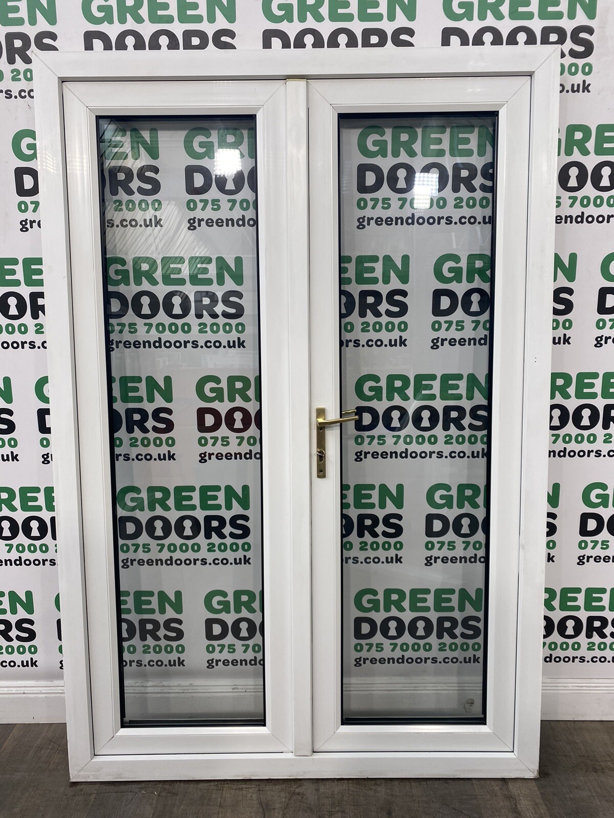 UPVC FRENCH DOORS USED PVC PVCU DOOR EXTERNAL EXTERIOR WHITE "AND FRAME" eBay