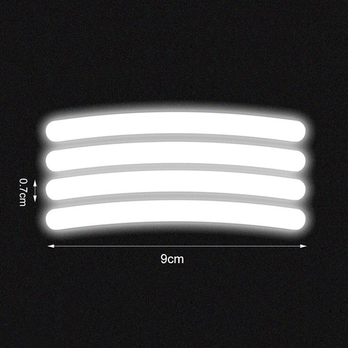 20Pcs Reflective Strip Decal Stickers Wheel Hub Rim Stripe Tape Car Accessories - Picture 10 of 20