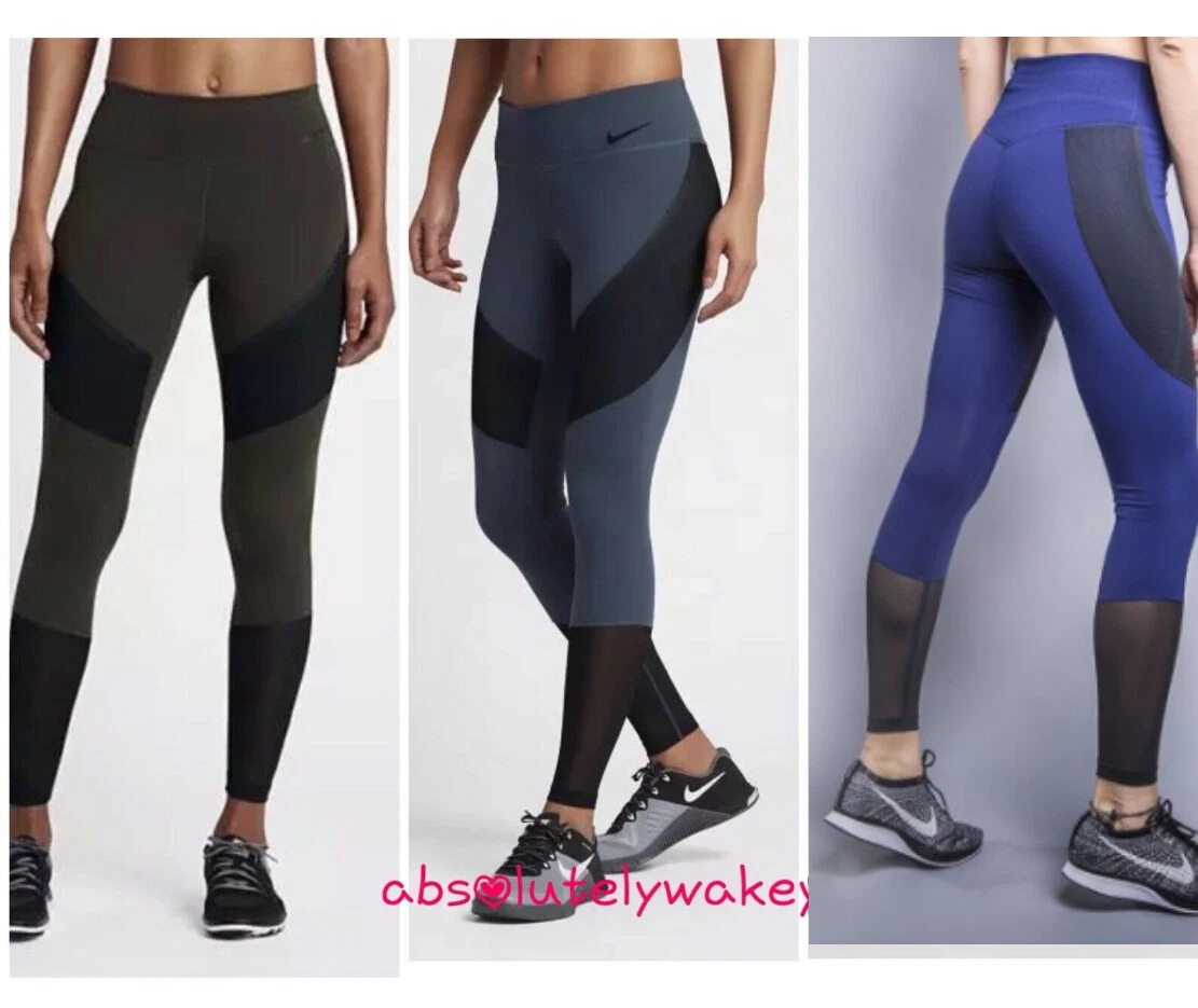 Nike Power Legendary Women's 28 Mid Rise Training Running Gym Ladies Tights