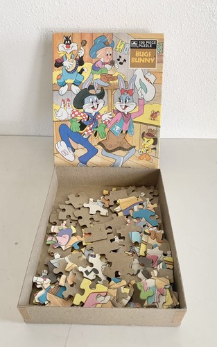 Vintage Bugs Bunny 100 Piece Jigsaw Puzzle Golden 1983 - Complete - Picture 7 of 7